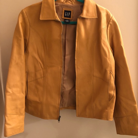 GAP Jackets & Blazers - Tan Leather Jacket